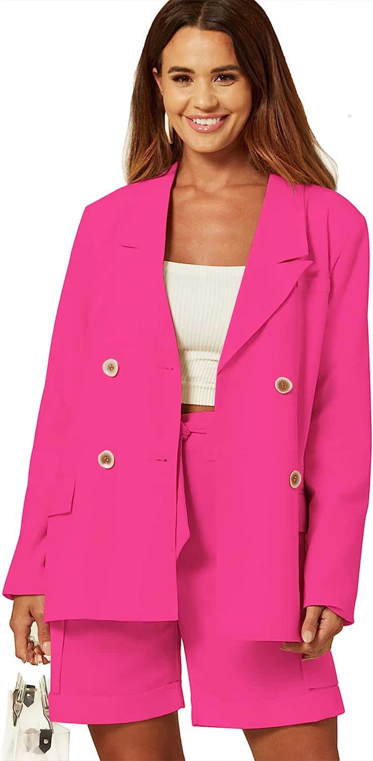 Tailored Double Breasted Blazer Jacket