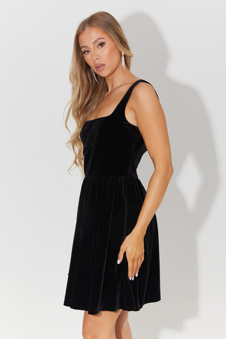 Velvet Corset Prom Mini Dress